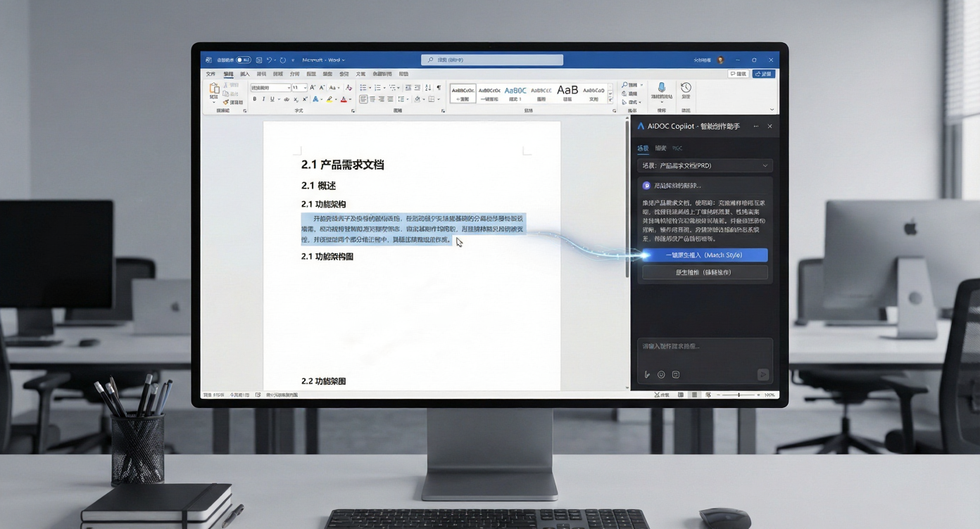 AIDOC Copilot・Word 内置智能创作助手
